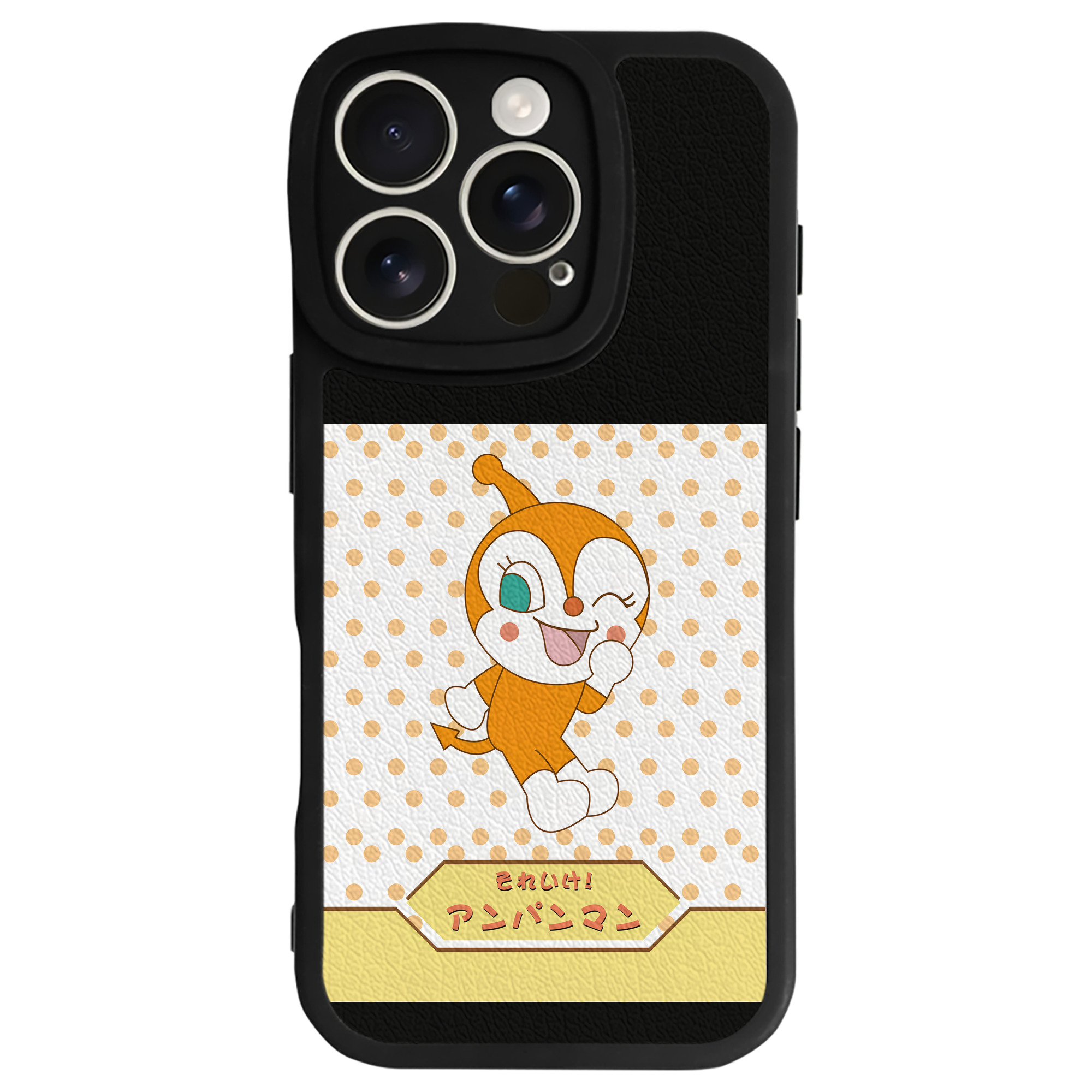 （画像用） アンパンマン Anpanman 【iPhone 16シリーズ対応】シリコンスマホケース（レザー調） 材質：シリコン